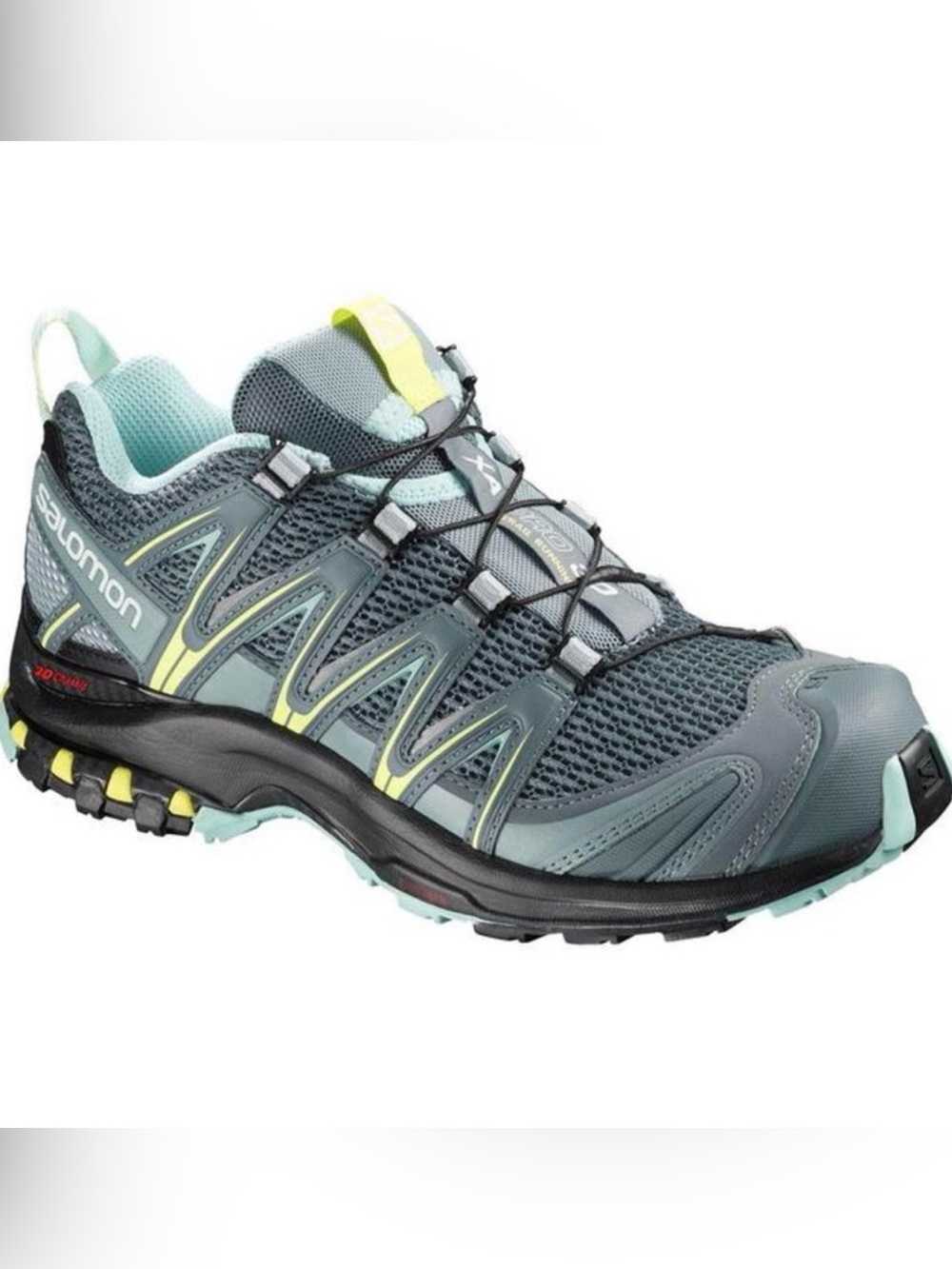 Salomon XA Pro 3D Women’s Trail Running Shoes Grey Yellow Mint | Size 8